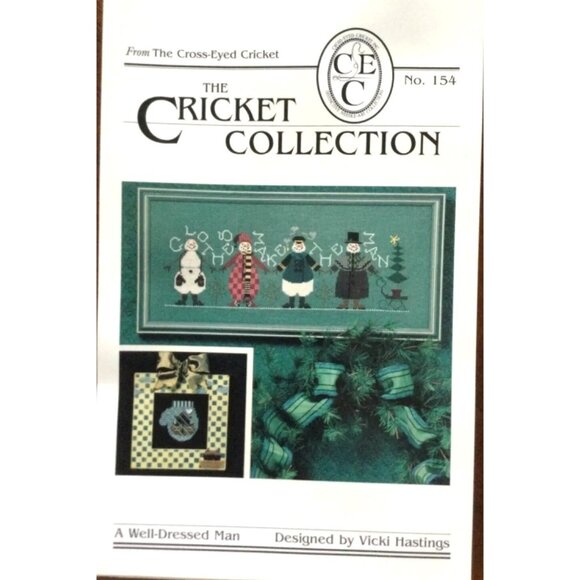 Cross Stitch Pattern The Cricket Collection 154 A Well-Dress Man Vicki Hastings - Picture 1 of 5